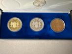 Set brons-zilver-goud, Postzegels en Munten, Edelmetalen en Baren, Ophalen of Verzenden, Goud
