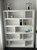 Hoogglans wit roomdivider kast Zen Goossens 150cm boekenkast, Ophalen, 100 tot 150 cm, Zo goed als nieuw, 150 tot 200 cm