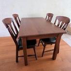 Eethoek, Huis en Inrichting, Complete eetkamers, Ophalen, Gebruikt, Eikenhout, 4 tot 6 stoelen