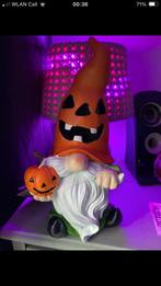 Halloween Gnoom met Pompoen | met LED- verlichting | Nieuw, Verzenden, Nieuw, Feestartikel, Halloween of Griezel