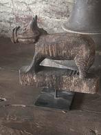 Hout nandi beeldje uit india, Ophalen, Zo goed als nieuw