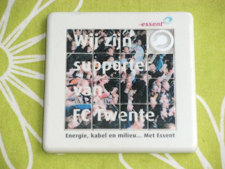 Schuifpuzzel Essent - Wij zijn supporter van FC Twente, Verzamelen, Sportartikelen en Voetbal, Zo goed als nieuw, Overige typen