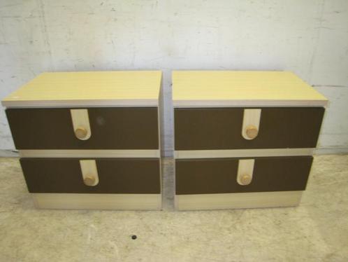 Set van twee vintage nachtkastjes, Huis en Inrichting, Kasten | Overige, Gebruikt