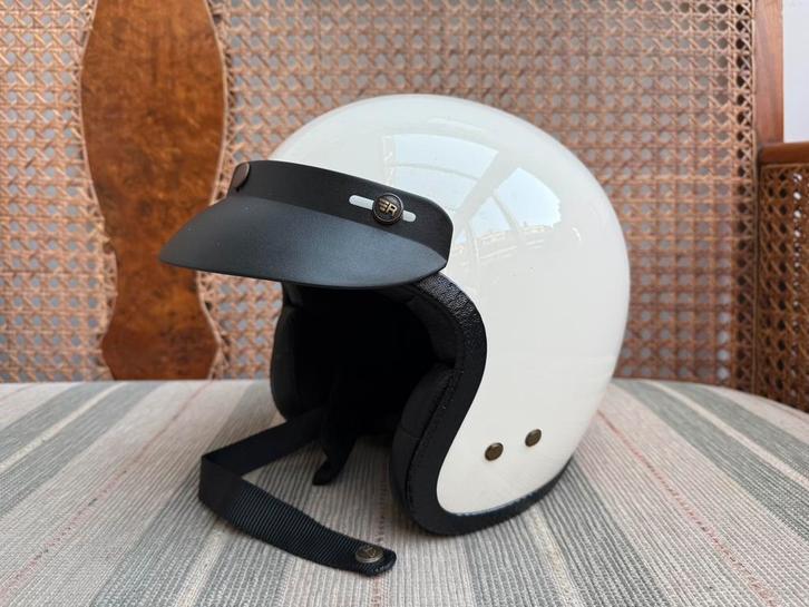 Nieuwstaat Roeg Jett 2.0 Vintage White Open Face Helmet XS, Motoren, Kleding | Motorhelmen, Jethelm, XS, Ophalen of Verzenden