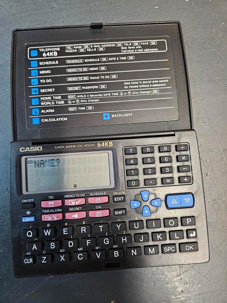 Vintage Casio Data Bank DC-8500 64KB, Computers en Software, Overige Computers en Software, Ophalen of Verzenden