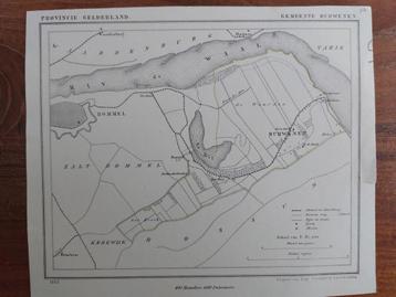 110 / Hurwenen Bommel De Waal  Kerkwijk Litho J. Kuyper 1865 beschikbaar voor biedingen