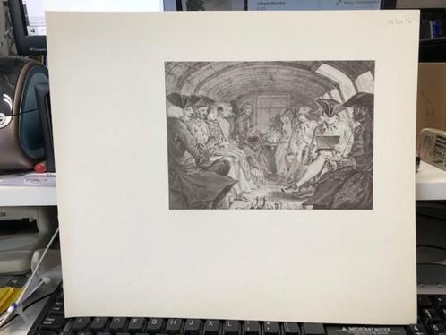 Amsterdam Trekschuit Offsetdruk Nr.153n jdu Uitg. Mij. Elmar, Antiek en Kunst, Kunst | Etsen en Gravures, Ophalen of Verzenden