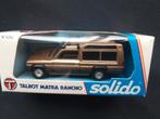 Talbot Matra Rancho goud metallic – Solido 1:43, Ophalen of Verzenden, Zo goed als nieuw, Auto, Solido