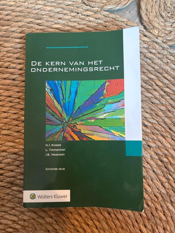 De Kern van het Ondernemingsrecht - Kroeze, Boeken, Studieboeken en Cursussen, Zo goed als nieuw, HBO, Gamma, Ophalen of Verzenden