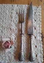Antiek doorleefd Frans vlees /wild bestek , Acier Fondue, Antiek en Kunst, Ophalen of Verzenden