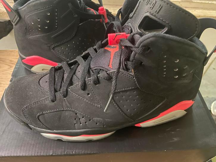 Jordan 6 Retro Infrared Black 2014 - Maat 44, Kleding | Heren, Schoenen, Zo goed als nieuw, Sneakers of Gympen, Zwart, Ophalen