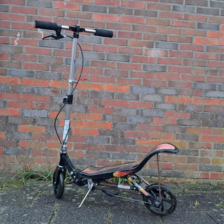 Space Scooter - Zwart/Rood (gebruikt), Fietsen en Brommers, Steps, Gebruikt, Overige typen, Ophalen