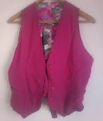 hardroze katoene gilet, Kleding | Dames, Jurken, Verzenden, Zo goed als nieuw, Maat 38/40 (M)