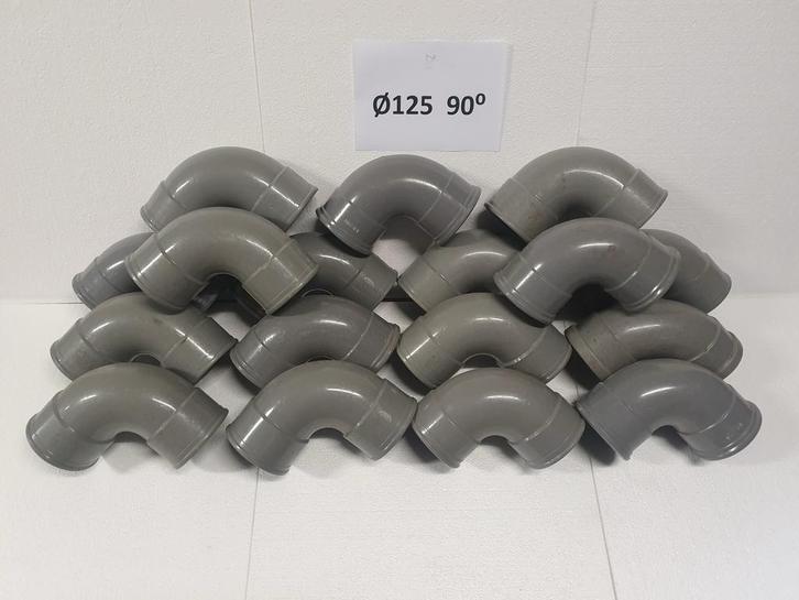 Dyka PVC Hulpstukken grijs | verschillende maten, Doe-het-zelf en Verbouw, Buizen en Afvoer, Nieuw, Bochten, Pvc, 80 mm of meer