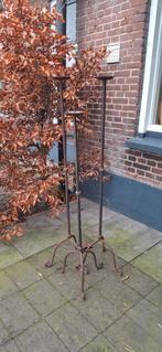 3 ijzeren roest kandelaars - 120/140 cm hoog, Ophalen, Gebruikt