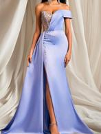 Lichtblauwe Asymmetrische galajurk mt 36/38, Ophalen of Verzenden