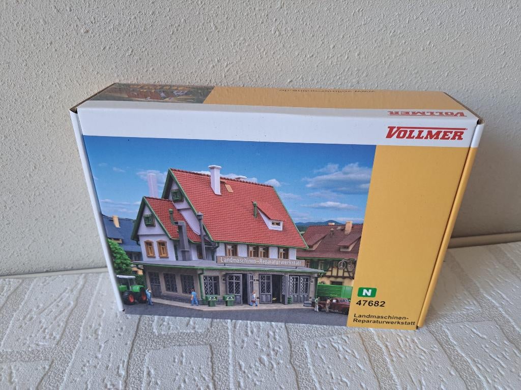 Reparatiewerkplaats Vollmer Viessmann 47682 1:160 N spoor, Overige merken, Gelijkstroom of Wisselstroom, Brug, Tunnel of Gebouw