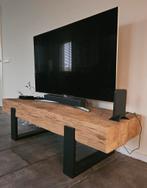 Bielzen met staal industriële tafel, Ophalen, Zo goed als nieuw, Rechthoekig, Minder dan 55 cm