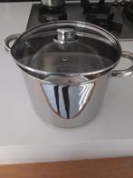 Grote soeppan 8 liter stainless steel, Huis en Inrichting, Keuken | Potten en Pannen, Ophalen, Gebruikt, Rvs, Kookpan of Snelkookpan