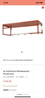 Wandkapstok Duuk Roodoranje, Zo goed als nieuw, Minder dan 100 cm, Hout, Ophalen