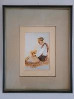 Zeefdruk schilderij javaanse man, Ophalen of Verzenden