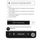 Te koop gevraagd , Thule wingbar edge audi A6 Avant C8 zwart, Auto diversen, Dakdragers, Ophalen of Verzenden