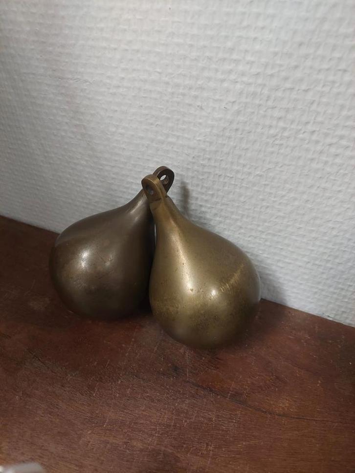 Oude Klokgewichten - Set van Twee, Antiek en Kunst, Antiek | Koper en Brons, Ophalen of Verzenden
