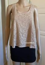 Top met dubbele laag Forever 21, Kleding | Dames, Verzenden, Beige, Zo goed als nieuw, Forever 21