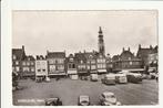 MIDDELBURG MARKT OUDE AUTO'S TOURINGCARS CROSSLEY STREEKBUS, Verzamelen, Ansichtkaarten | Nederland, Ophalen of Verzenden, 1960 tot 1980
