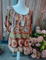 Bruine boho ibiza blouse Triple Nine, Kleding | Dames, Ophalen of Verzenden, Zo goed als nieuw, Maat 38/40 (M), Bruin