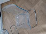 4 eetkamerstoelen  transparant, Ophalen of Verzenden, Gebruikt, Overige kleuren