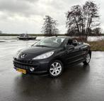 Peugeot 207 CC 1.6 VTi Première CABRIO 2007 Airco LMT Velge, Gebruikt, Zwart, Cabriolet, 4 stoelen