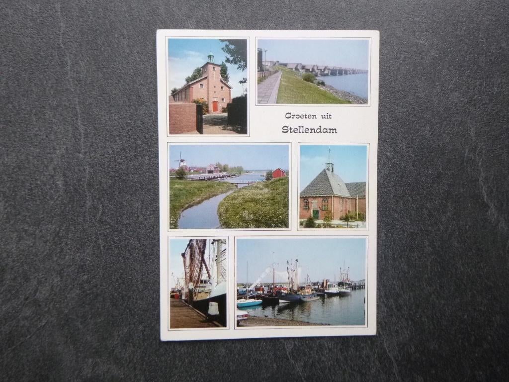 Stellendam, jachthaven, Verzamelen, Ansichtkaarten | Nederland, Verzenden, 1980 tot heden, Ongelopen, Noord-Brabant