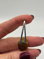 B966 Prachtige zilveren hanger tijgeroog, Overige voorstellingen, Ophalen of Verzenden, X, Met edelsteen