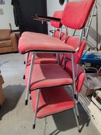 GRATIS 6 stoelen, Gebruikt, Stof, Ophalen, Rood