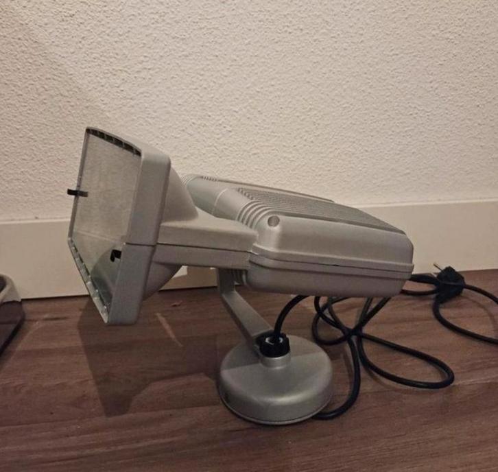 Vintage Industriële Lival Spot - Jaren '80, Huis en Inrichting, Lampen | Vloerlampen, Gebruikt, Minder dan 100 cm, Metaal, Ophalen