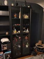 Ikea Billy Boekenkast met Deuren - Zwart Eiken, Ophalen, 200 cm of meer, Eikenhout, 50 tot 100 cm