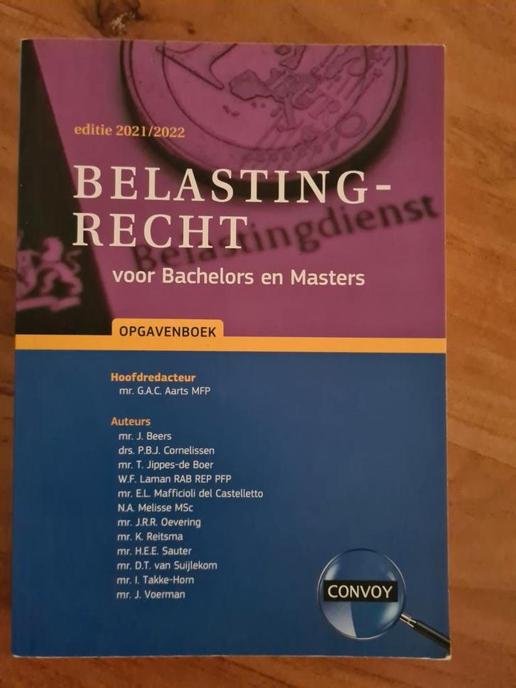 Belastingrecht - Opgavenboek, Boeken, Schoolboeken, Zo goed als nieuw, Nederlands, Overige niveaus, Ophalen of Verzenden