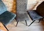 3 stoelen velvet, Ophalen of Verzenden, Zo goed als nieuw