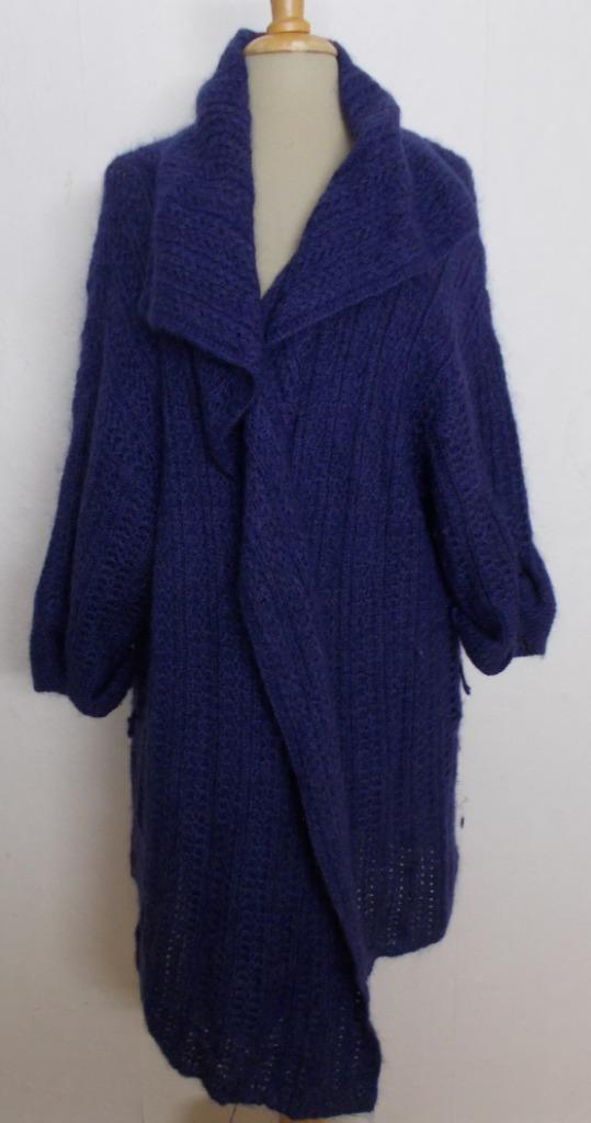 Blauw/paarsachtig wol/cashmere mix vest van Luisa Cerano! 42, Kleding | Dames, Truien en Vesten, Zo goed als nieuw, Maat 42/44 (L)
