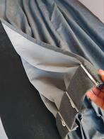 Verduisterende gordijnen, antraciet, dubbele plooi, 200cm br, Huis en Inrichting, Ophalen of Verzenden, Zo goed als nieuw, 200 cm of meer