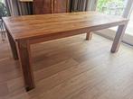 Teak houten eettafel, Huis en Inrichting, Tafels | Eettafels, 200 cm of meer, 200 cm of meer, Teakhout, Gebruikt