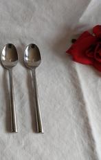 Trento 18-10 | 2 koffielepels 2 dinermessen 3 botermesjes, Huis en Inrichting, Verzenden, Zo goed als nieuw, Rvs of Chroom, Vaatwasserbestendig