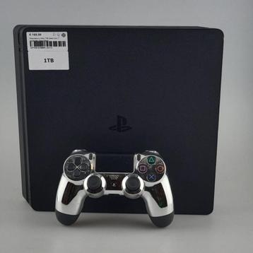 Playstation 4 Slim 1TB Zwart Incl: 1 Controller Zilver/Zwart beschikbaar voor biedingen