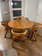 Vintage tafel en 4 stoelen van Axel Enthoven Rohé Noordwolde, Huis en Inrichting, Stoelen, Vier, Gebruikt, Ophalen of Verzenden