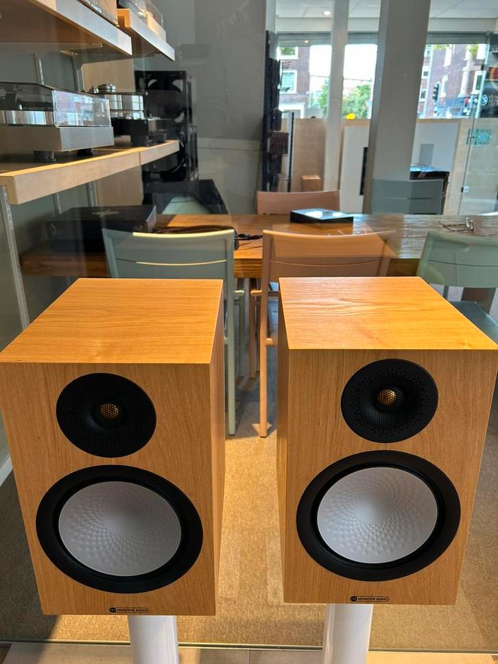 Monitor Audio silver 100 7G afwerking oak, Audio, Tv en Foto, Luidsprekers, Nieuw, Front, Rear of Stereo speakers, 60 tot 120 watt