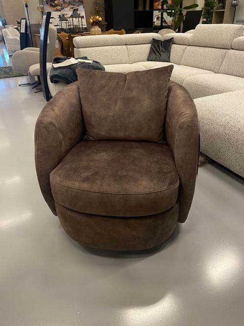 Aanbieding! Rondo laag vast. Stof Adore 108 Wood € 595.-, Huis en Inrichting, Fauteuils, Nieuw, Stof, Ophalen of Verzenden