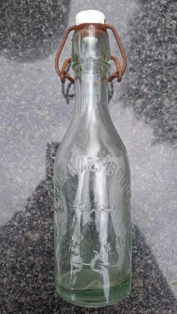 Oude limonadefles brouwerij v Waes Boodts Westdorpe  beschikbaar voor biedingen