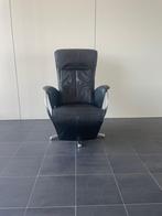 Nette zwarte leren relax fauteuil / relax stoel draaibaar, Ophalen, Nvt, Nvt, Nvt