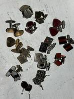 Lot 14 sets manchetknopen, Ophalen of Verzenden, Zilver, Manchetknopen, Verguld